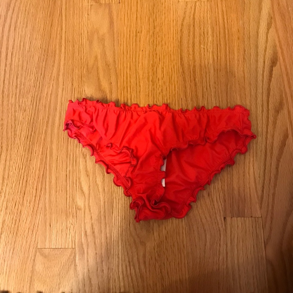 red hollister bikini bottoms